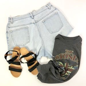 32” Wrangler Cut-Offs Shorts Denim Jeans Vintage